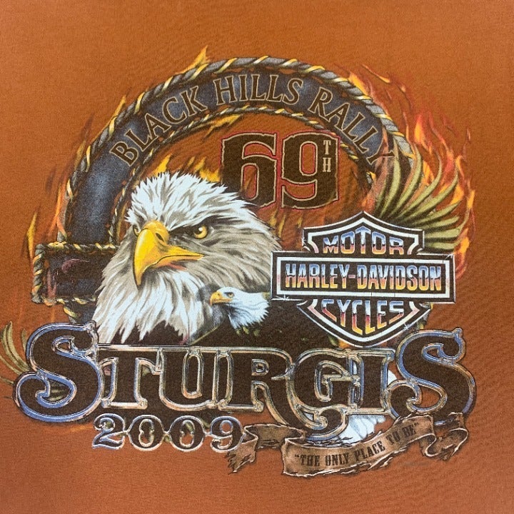 Harley Davidson 69th Annual Sturgis Rally T-shirt Size L