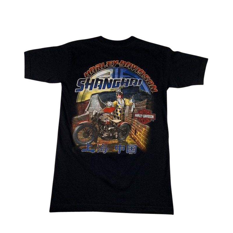 Shanghai Harley Davidson Christmas T-shirt Size S