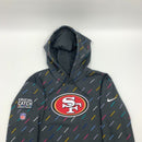 SF 49ers Nike Crucial Catch Hoodie Size L