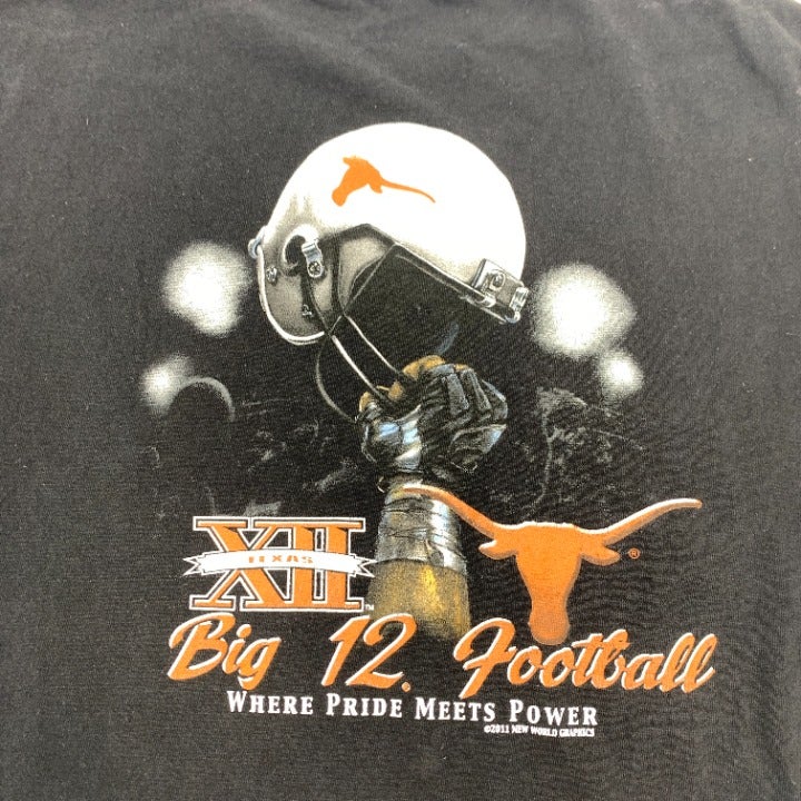 Black Texas Longhorns Big 12 Football T-shirt