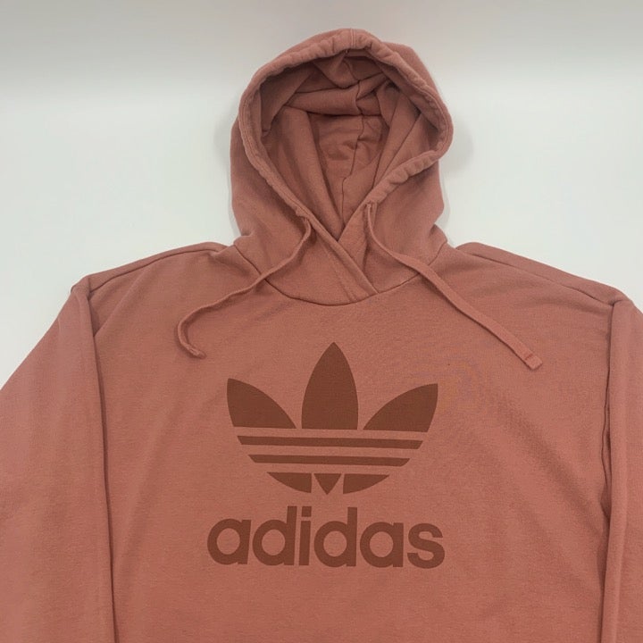 Burgundy/Pink Adidas hoodie size M