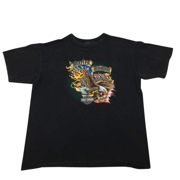 Las Vegas Harley Davidson USA Eagle T-shirt Size XL