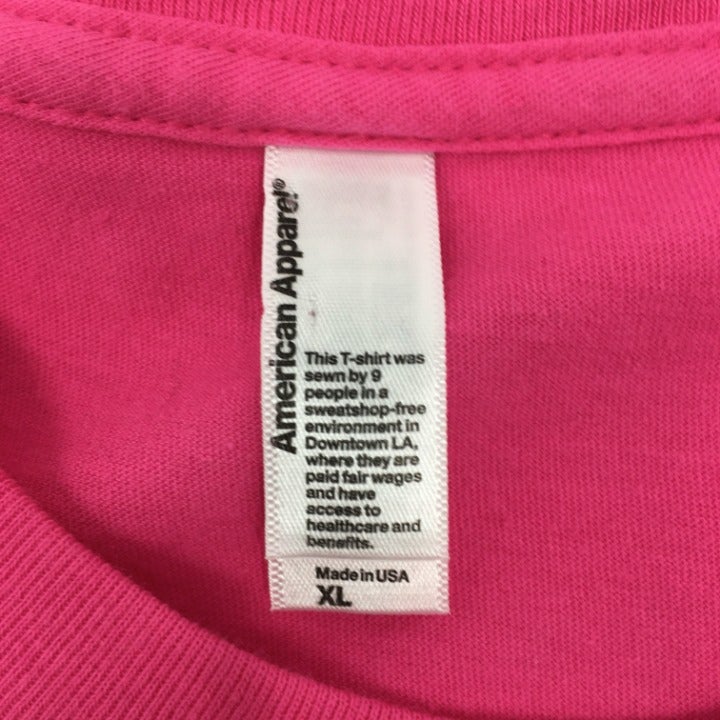 Pink Apple Care Training T-shirt Size XL