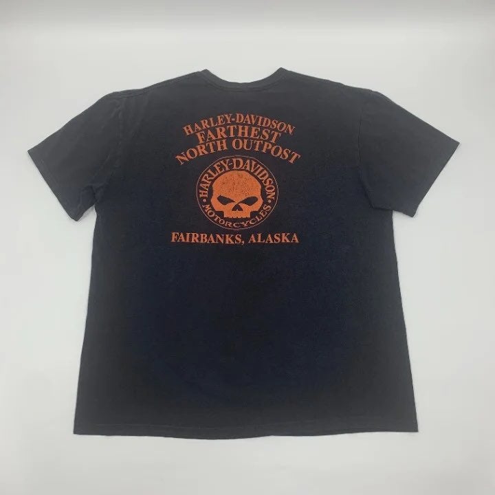 Fairbanks Alaska Harley Davidson T-shirt Size XL