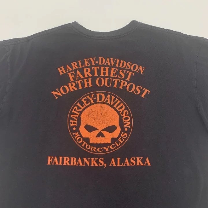 Fairbanks Alaska Harley Davidson T-shirt Size XL