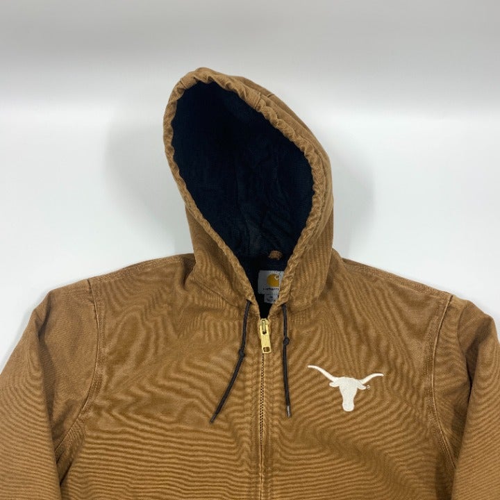 Carhartt Texas Longhorns Full Zip Hooded Jacket Size M