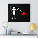 Blackbeard Pirate Flag Canvas Gallery Wrap