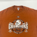 Burnt Orange 2005 Texas Longhorns Big 12 Football Champs T-Shirt Size XL