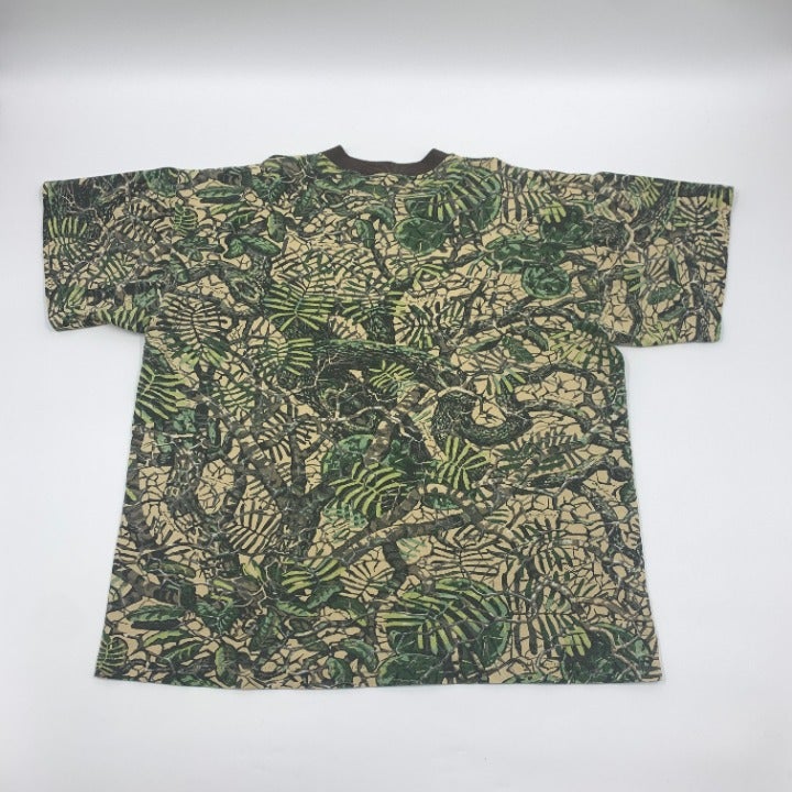 Vintage Single Stitch Camo Henley T-shirt