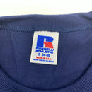 Navy Blue Russel Athletic Single Stitch Paper Thin T-shirt Size S Made in USA
