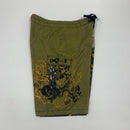 Olive Green Oakley Skull Wings Board Shorts Size 33