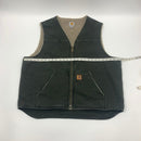 Green Carhartt Sherpa Lined Vest Size 2XLT