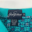 Vintage Jack Nicklaus Teal All Over Print Polo Size 2XL Tall