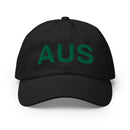 Black and Green AUS Austin Airport Code Champion Dad Hat