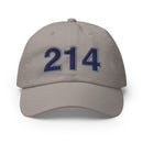 Navy & Gray 214 Dallas Area Code Champion Dad Hat