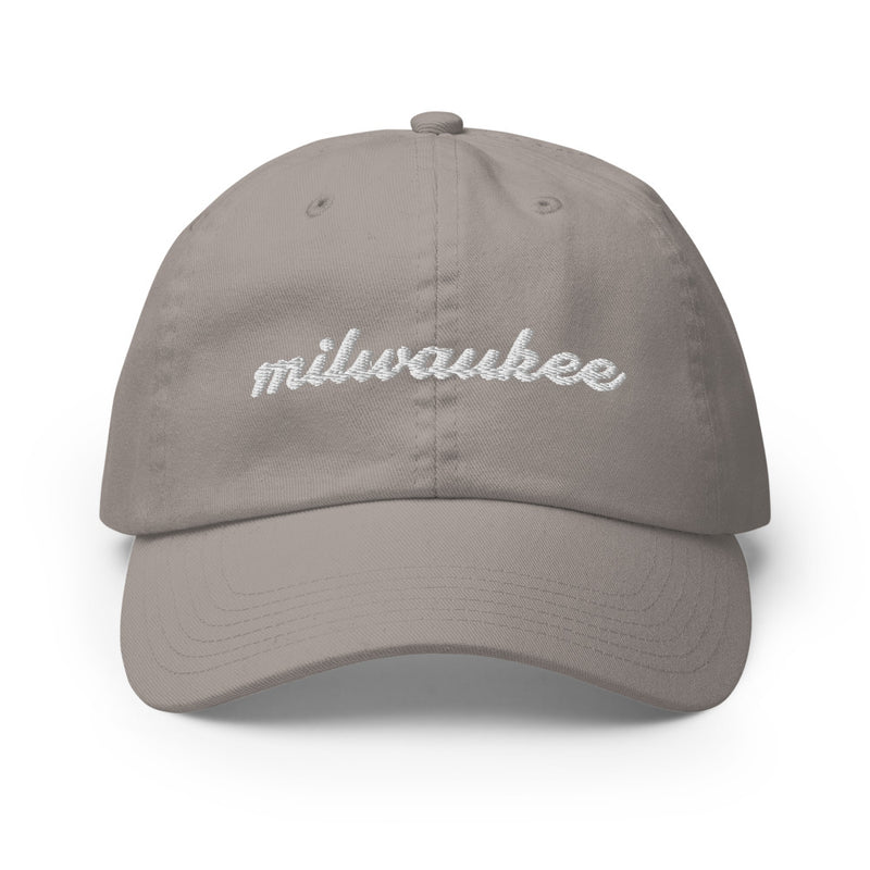 Cursive Milwaukee Champion Dad Hat