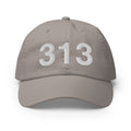 313 Detroit MI Area Code Champion Dad Hat