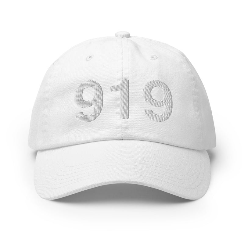 919 Raleigh NC Area Code Champion Dad Hat