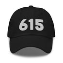 615 Nashville Area Code Dad hat