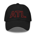Black & Red ATL Dad hat
