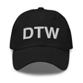 DTW Detroit MI Airport Code Dad Hat