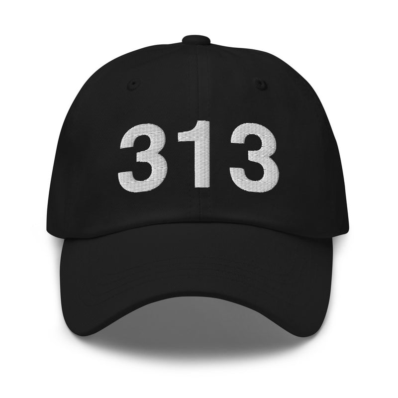 313 Detroit MI Area Code Dad Hat