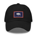 Wyoming Flag Dad Hat Merit Energy Back Logo