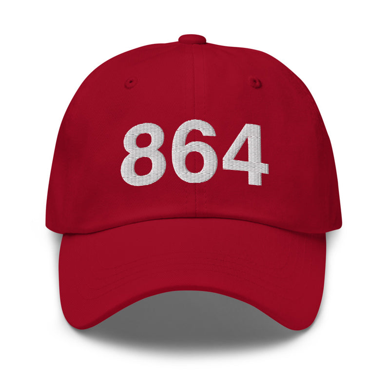 864 Greenville SC Area Code Dad Hat