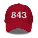 843 Charleston SC Area Code Dad Hat