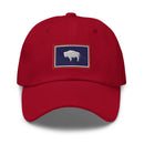 Wyoming Flag Dad Hat Merit Energy Back Logo