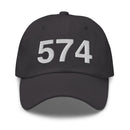 574 South Bend IN Area Code Dad Hat