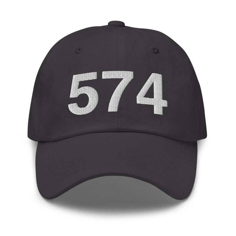 574 South Bend IN Area Code Dad Hat