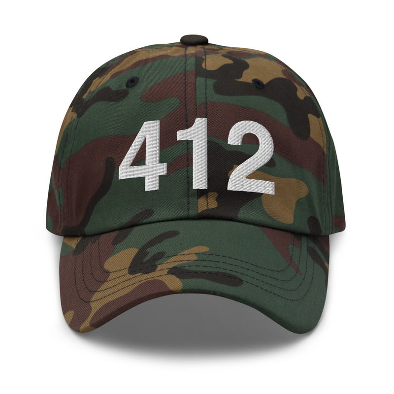 412 Pittsburgh Area Code Dad hat