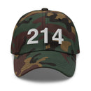 214 Dallas Area Code Dad Hat