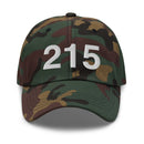 215 Philadelphia Area Code Dad Hat