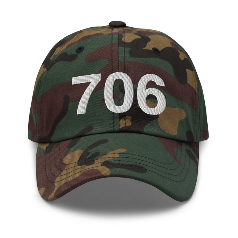 706 Athens GA Area Code Dad hat