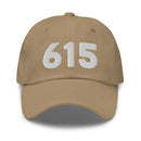 615 Nashville Area Code Dad hat