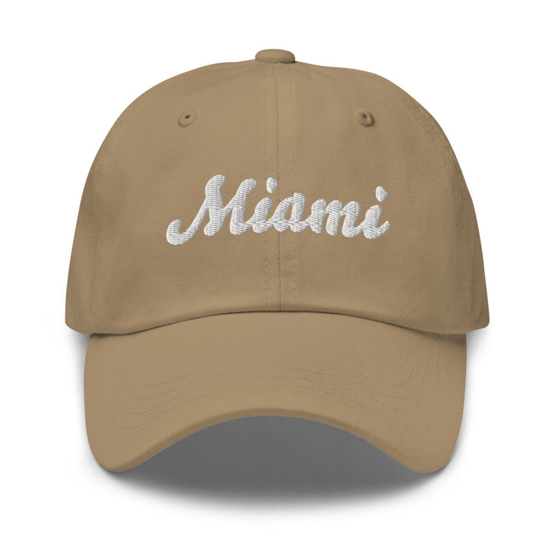 Script Miami FL Classic Dad hat