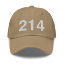 214 Dallas Area Code Dad Hat
