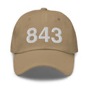 843 Charleston SC Area Code Dad Hat