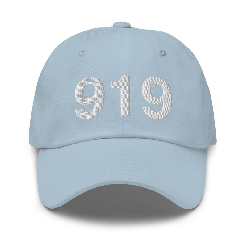 919 Raleigh NC Area Code Dad Hat