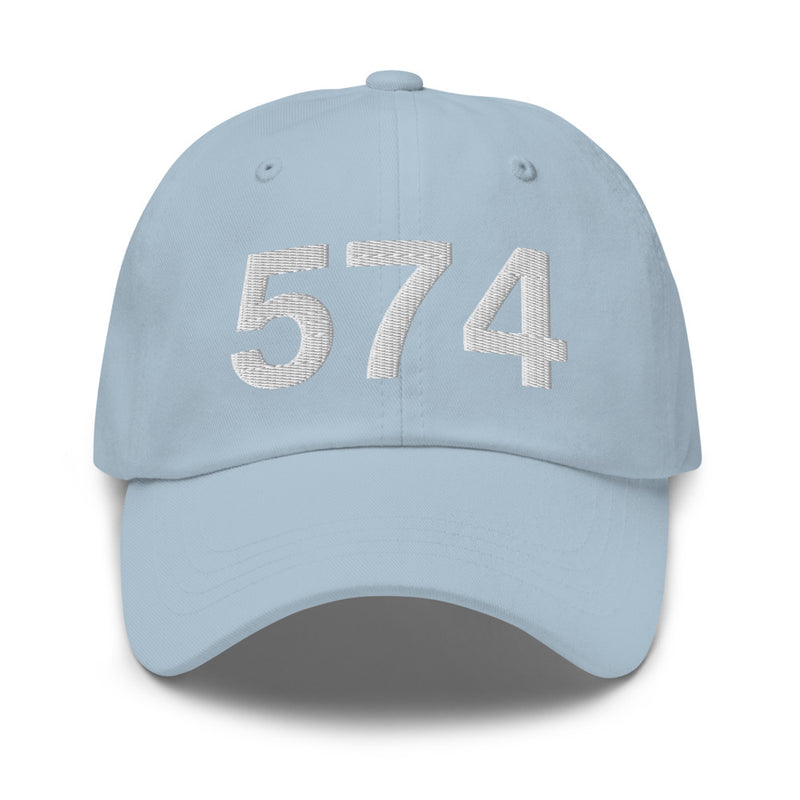 574 South Bend IN Area Code Dad Hat