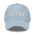 DTW Detroit MI Airport Code Dad Hat