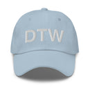 DTW Detroit MI Airport Code Dad Hat