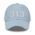 313 Detroit MI Area Code Dad Hat