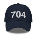 704 Charlotte NC Area Code Classic Dad hat