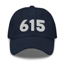 615 Nashville Area Code Dad hat