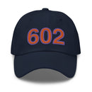Orange and Purple 602 Phoenix Area Code Dad hat