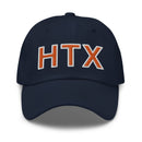 Navy and Orange HTX Houston City Code Dad Hat