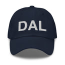 DAL Dallas Airport Code Dad Hat